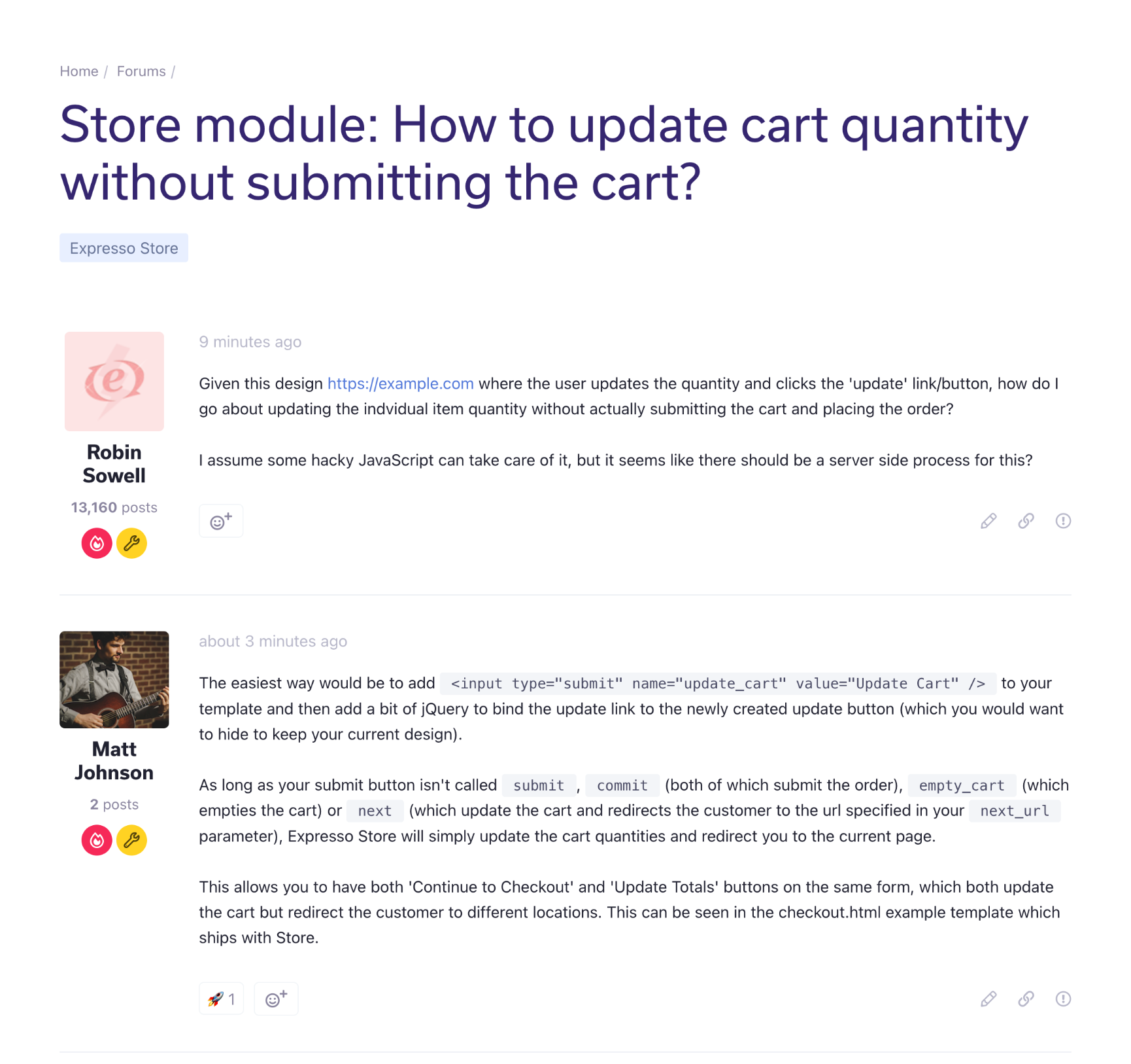 Support Forum